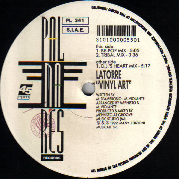 Latorre : Vinyl Art (12")