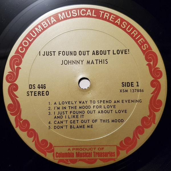 Johnny Mathis : I Just Found Out About Love! (LP, Comp)
