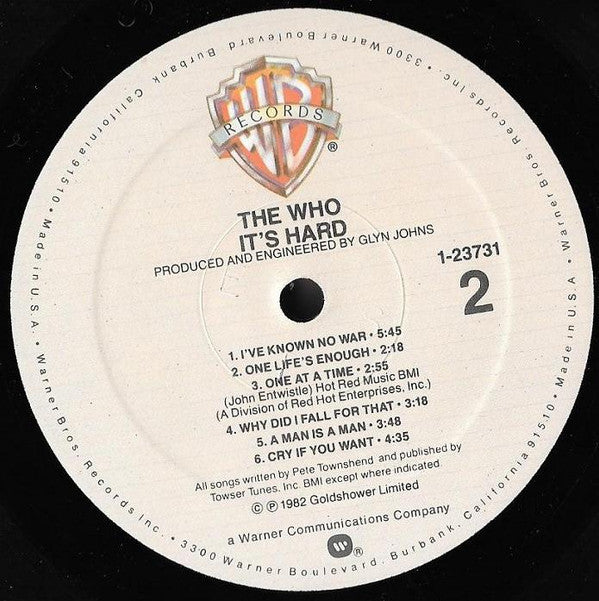 The Who : It's Hard (LP, Album, Spe)