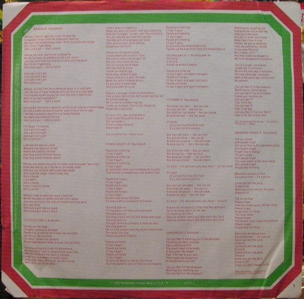 The Who : It's Hard (LP, Album, Spe)
