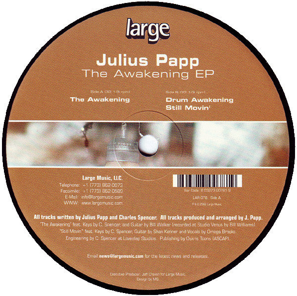 Julius Papp : The Awakening EP (12", EP)