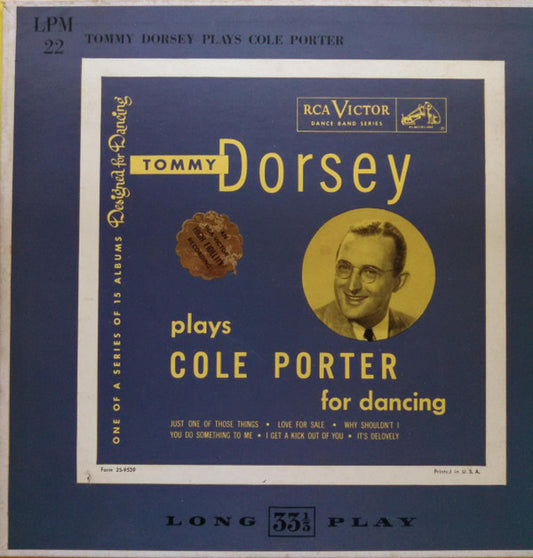 Tommy Dorsey And His Orchestra : Tommy Dorsey Plays Cole Porter For Dancing (10")