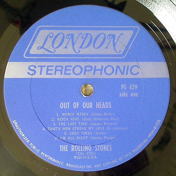 The Rolling Stones : Out Of Our Heads (LP, Album, Pit)