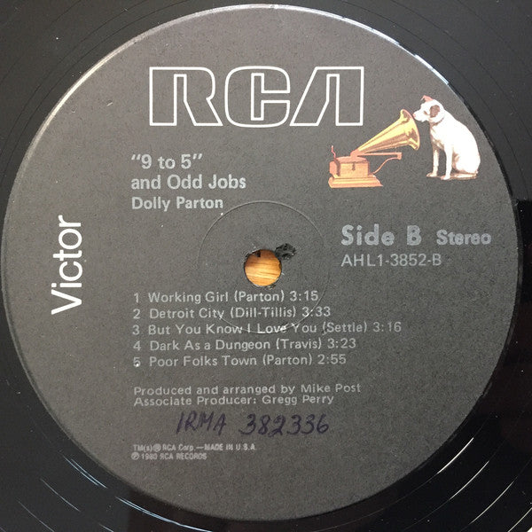 Dolly Parton : 9 To 5 And Odd Jobs (LP, Album, Ind)