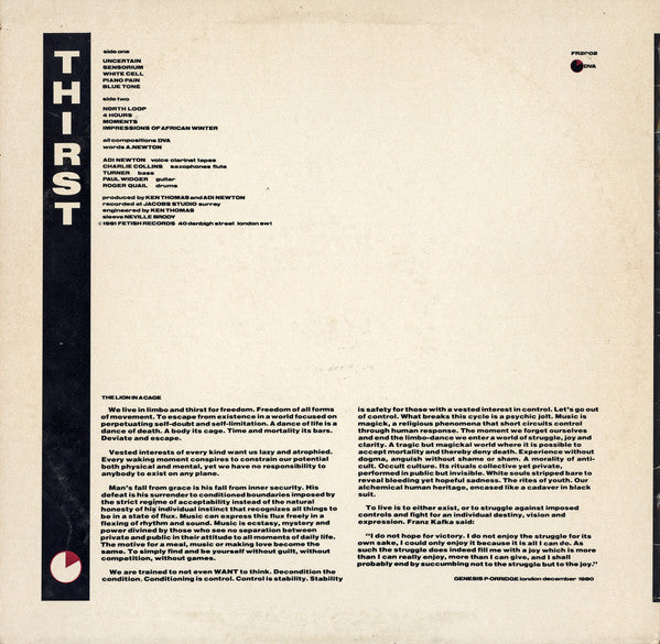 Clock DVA : Thirst (LP, Album)