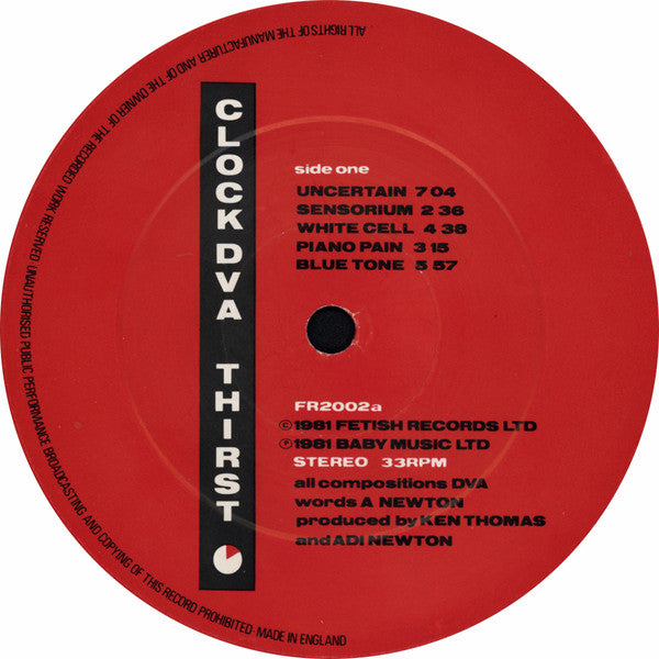 Clock DVA : Thirst (LP, Album)
