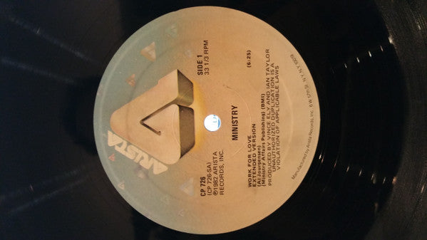 Ministry : Work For Love (12")
