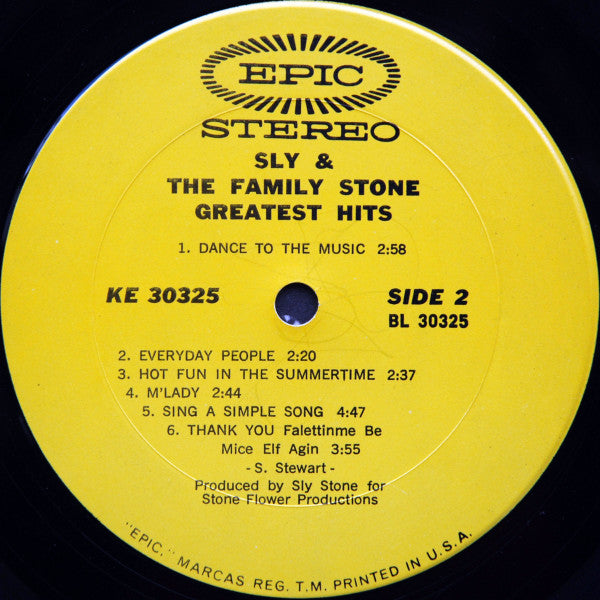 Sly & The Family Stone : Greatest Hits (LP, Comp, Pit)