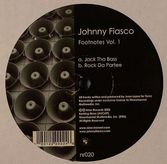 Johnny Fiasco : Footnotes Vol. 1 (12")