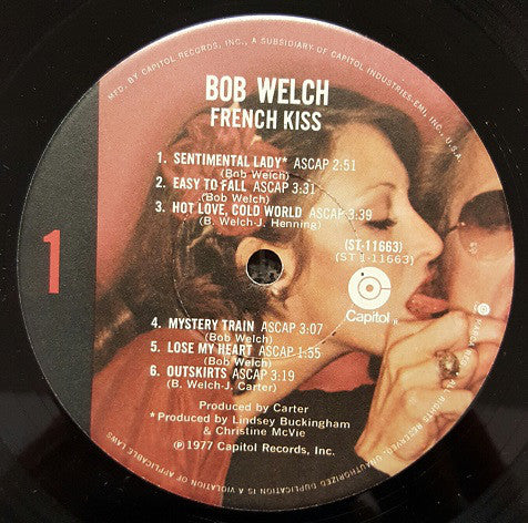 Bob Welch : French Kiss (LP, Album, L.A)