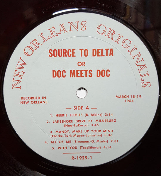 Doc* Meets Doc* : Source To Delta - Or - Doc Meets Doc (LP, Album, Mono, Red)