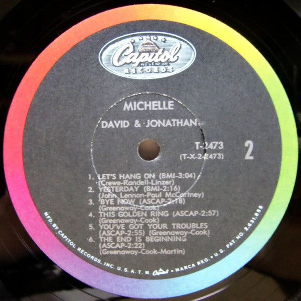 David & Jonathan : Michelle (LP, Album, Mono)