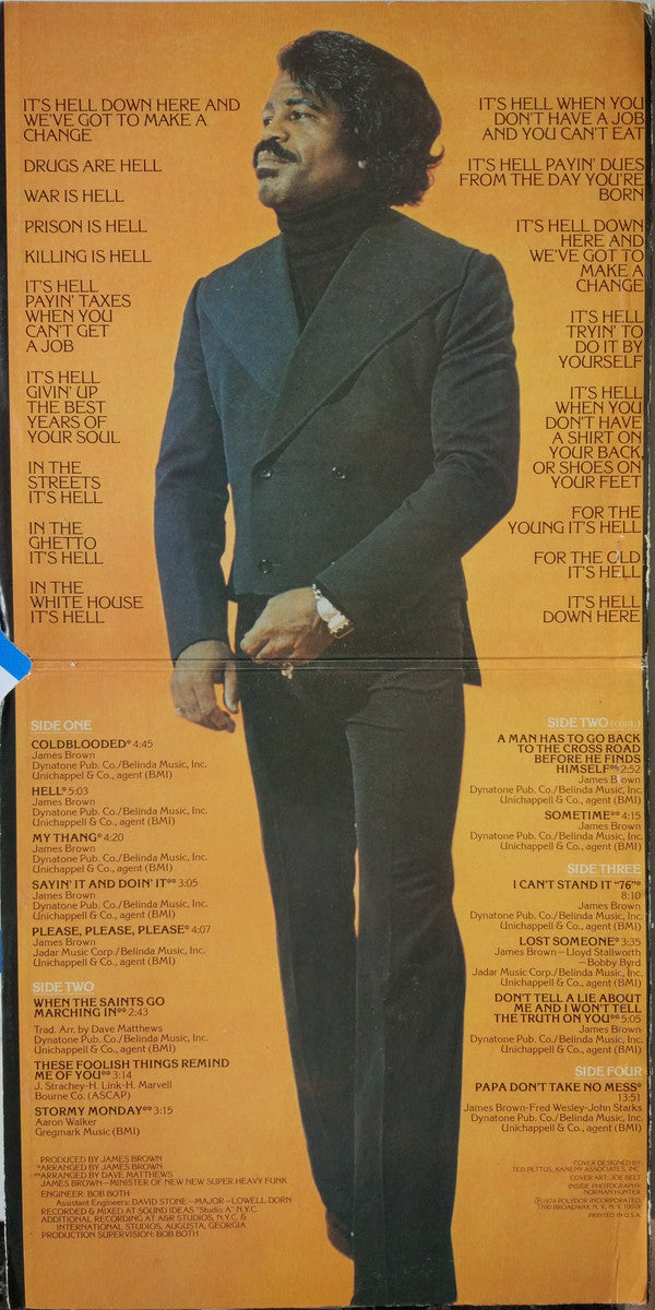 James Brown : Hell (2xLP, Album, PRC)