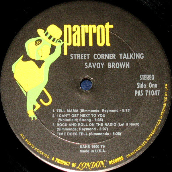 Savoy Brown : Street Corner Talking (LP, Album, Ter)