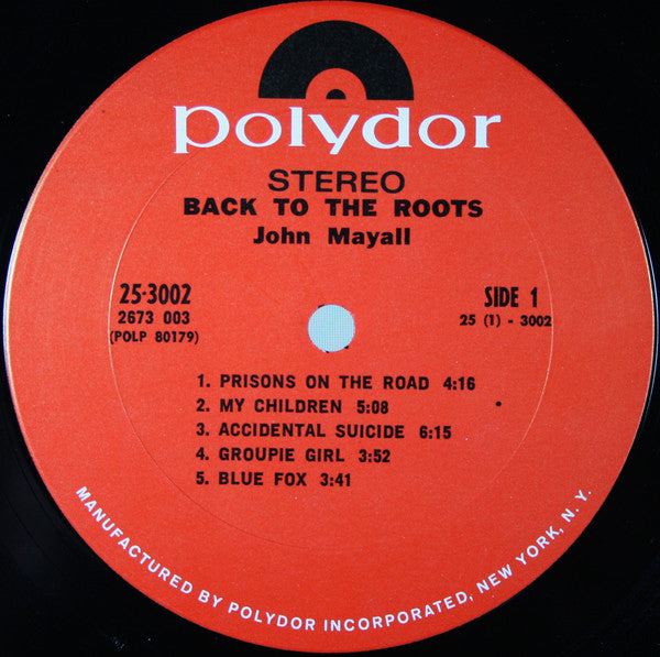 John Mayall : Back To The Roots (2xLP, Album, Pit)