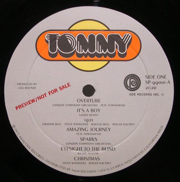 London Symphony Orchestra : Tommy (2xLP, Album, Promo + Box)