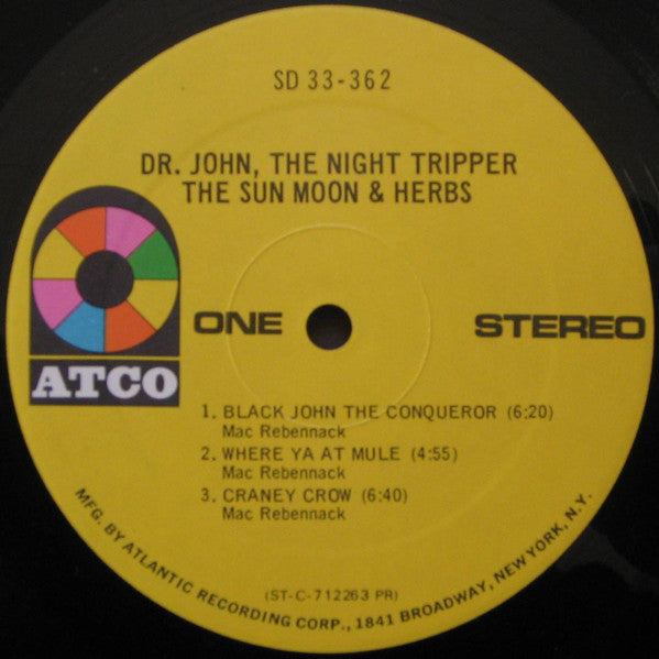 Dr. John, The Night Tripper* : The Sun Moon & Herbs (LP, Album, Pre)