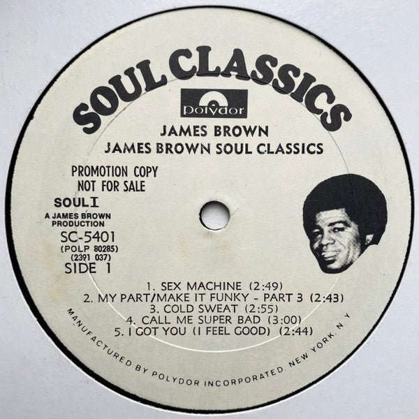 James Brown : James Brown Soul Classics (LP, Comp, Promo)
