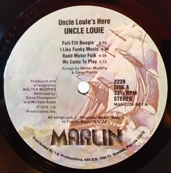 Uncle Louie : Uncle Louie's Here (LP, Album, PRC)