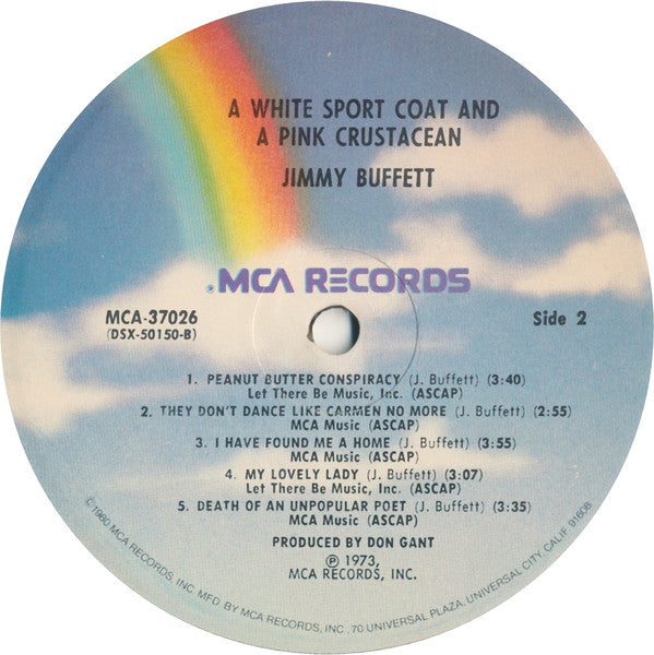 Jimmy Buffett : A White Sport Coat And A Pink Crustacean (LP, Album, RE)