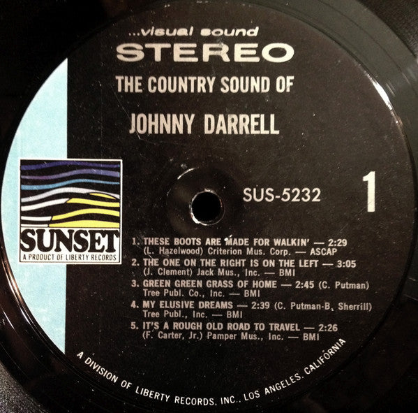 Johnny Darrell : The Country Sound Of Johnny Darrell (LP, Comp)