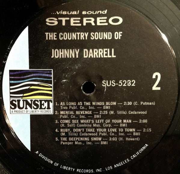 Johnny Darrell : The Country Sound Of Johnny Darrell (LP, Comp)