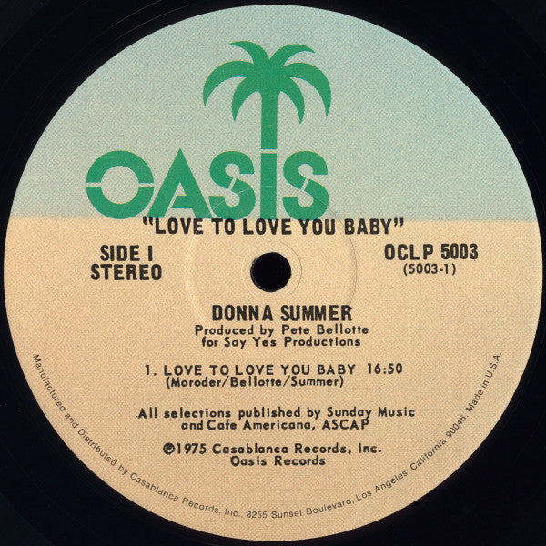 Donna Summer : Love To Love You Baby (LP, Album)
