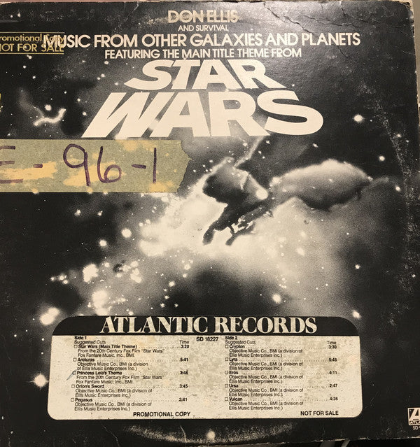 Don Ellis And Survival : Music From Other Galaxies And Planets (LP, Album, Pre)