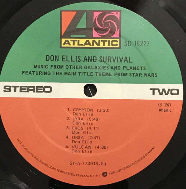 Don Ellis And Survival : Music From Other Galaxies And Planets (LP, Album, Pre)