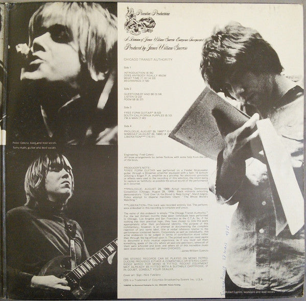 Chicago Transit Authority* : Chicago Transit Authority (2xLP, Album, RP, Gat)