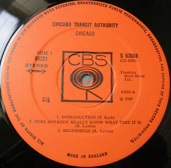 Chicago Transit Authority* : Chicago Transit Authority (2xLP, Album, RP, Gat)