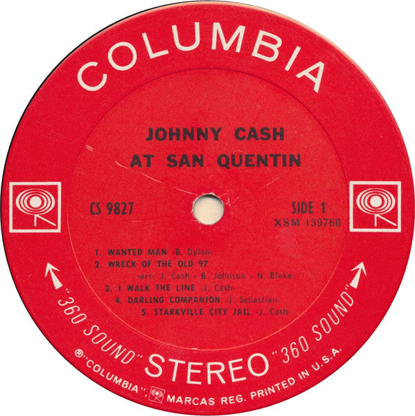 Johnny Cash : Johnny Cash At San Quentin (LP, Album, Ter)