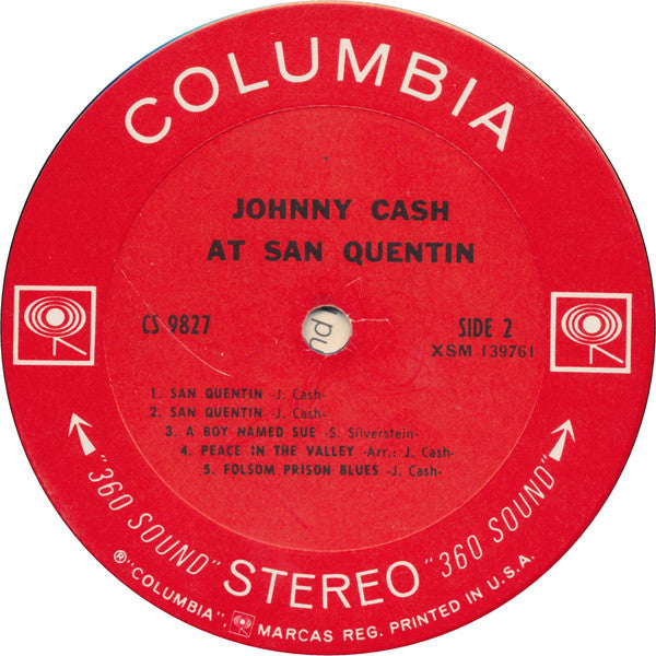 Johnny Cash : Johnny Cash At San Quentin (LP, Album, Ter)