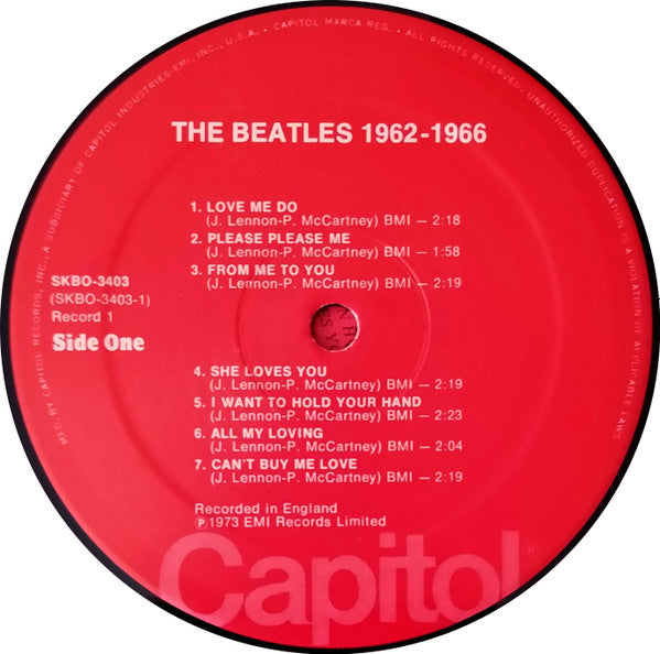 The Beatles : 1962-1966 (2xLP, Comp, RE, PRC)