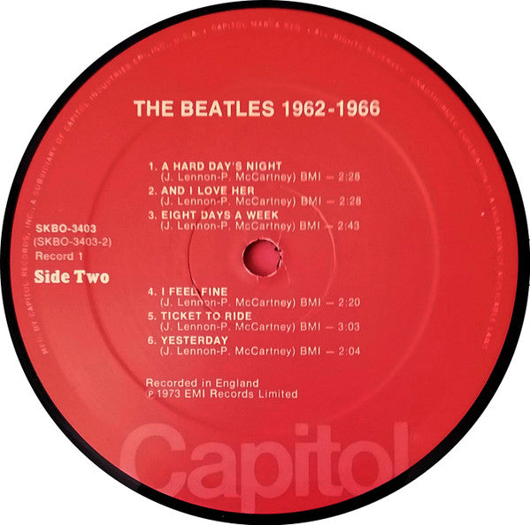 The Beatles : 1962-1966 (2xLP, Comp, RE, PRC)