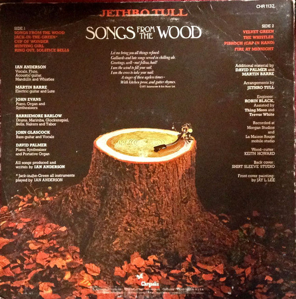 Jethro Tull : Songs From The Wood (LP, Album, Ter)