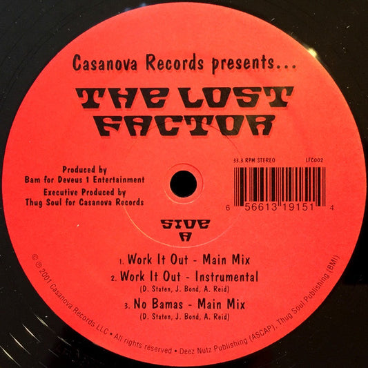 The Lost Factor : Work It Out (12")