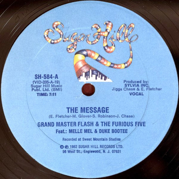 Grand Master Flash & The Furious Five* Feat.: Melle Mel & Duke Bootee : The Message (12", Single)