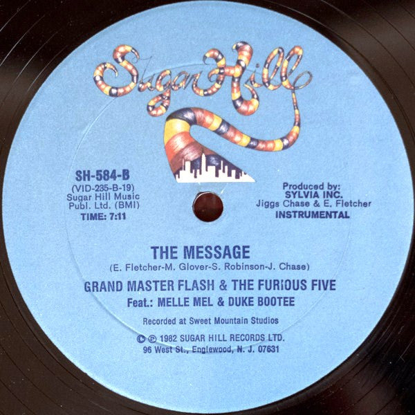 Grand Master Flash & The Furious Five* Feat.: Melle Mel & Duke Bootee : The Message (12", Single)