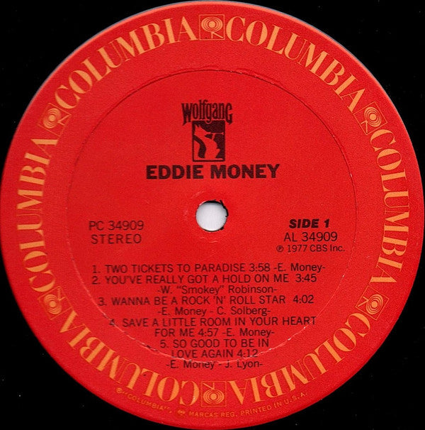 Eddie Money : Eddie Money (LP, Album, Ter)