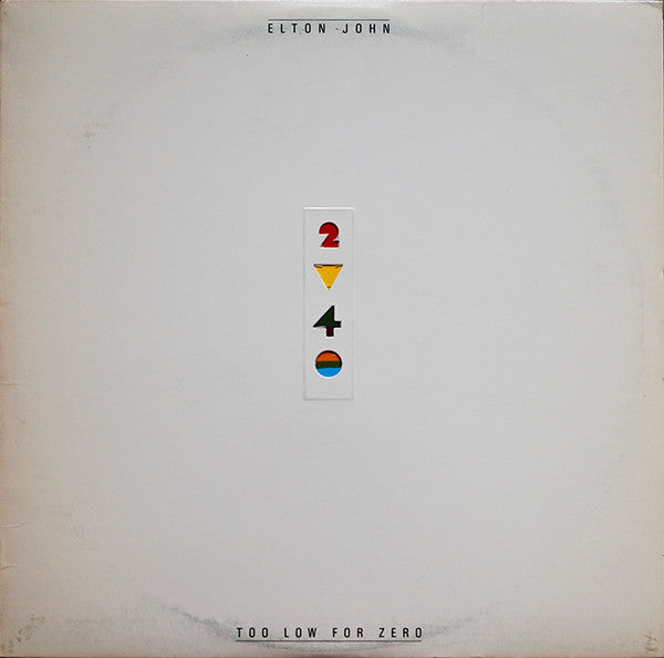 Elton John : Too Low For Zero (LP, Album, Jac)