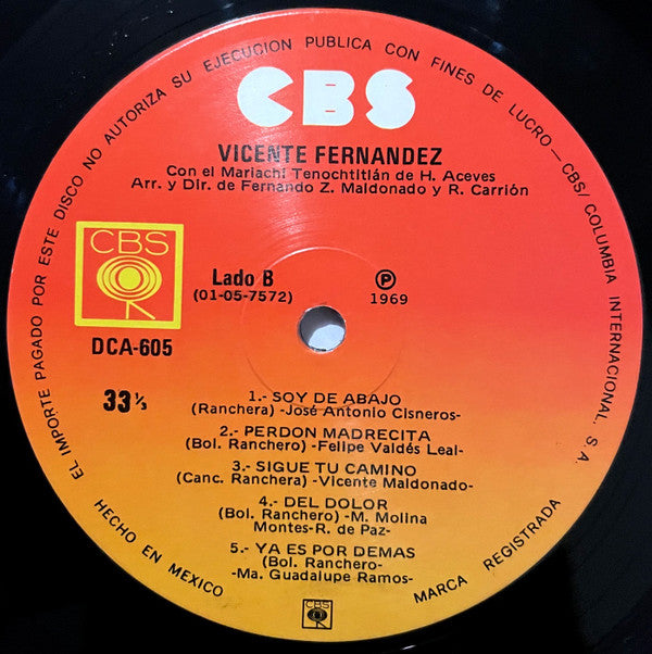 Vicente Fernández* : Vicente Fernández (LP, Album)