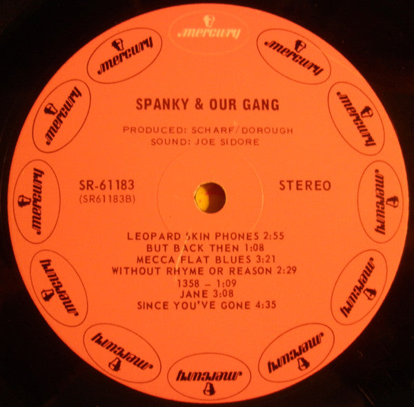 Spanky & Our Gang : Without Rhyme Or Reason B/W Anything You Choose (LP, Album)