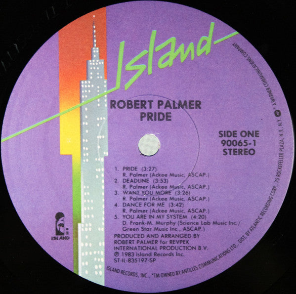 Robert Palmer : Pride (LP, Album, Spe)