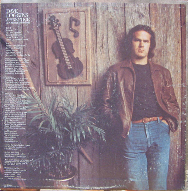 Dave Loggins : Apprentice (In A Musical Workshop) (LP, Album, Ter)
