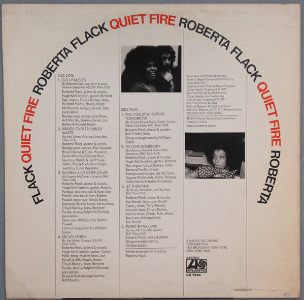Roberta Flack : Quiet Fire (LP, Album, PR )