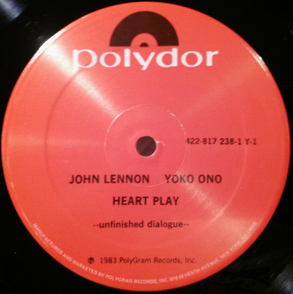 John Lennon / Yoko Ono* : Heart Play: Unfinished Dialogue (LP, Album, S/Edition, PRC)