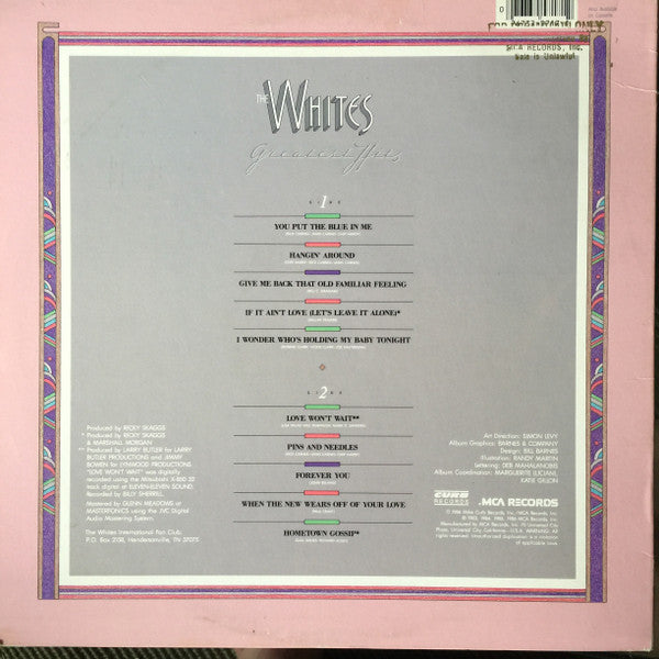 The Whites : Greatest Hits (LP, Comp)