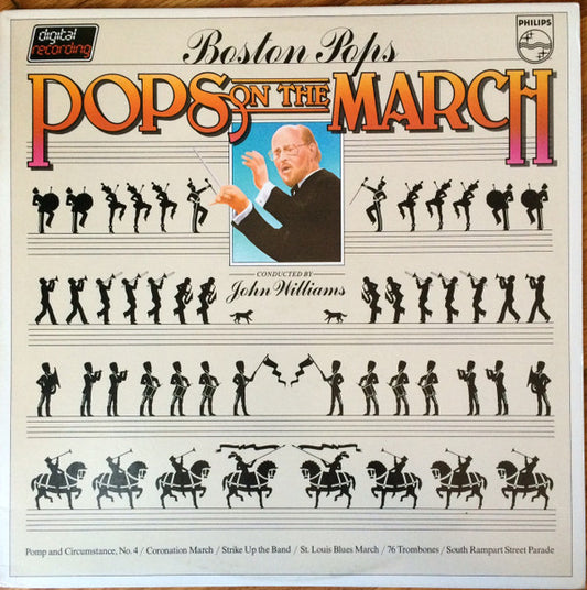 Boston Pops Orchestra Conducted By John Williams (4) : Pops On The March (LP)