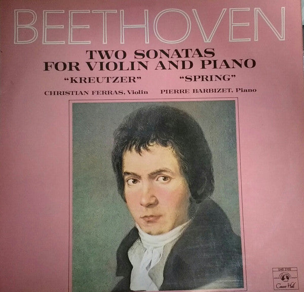 Beethoven*, Christian Ferras, Pierre Barbizet : Two Sonatas For Violin And Piano (LP)